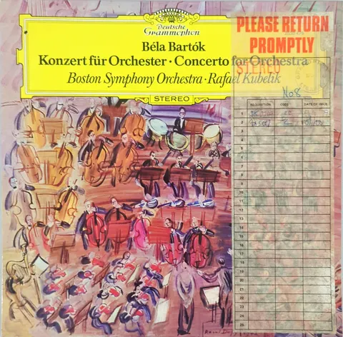 Béla Bartók: Konzert für Orchester · Concerto for Orchestra LP 2530479 Deutsche Grammophon EX
