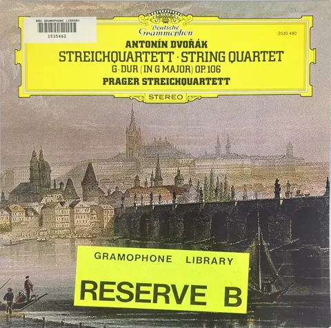 Prager Streichquartett: Nr. 13 G-Dur op. 106 LP 2530480 Deutsche Grammophon EX
