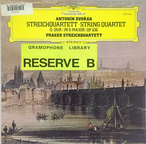 Prager Streichquartett: Nr. 13 G-Dur op. 106 LP 2530480a Deutsche Grammophon EX