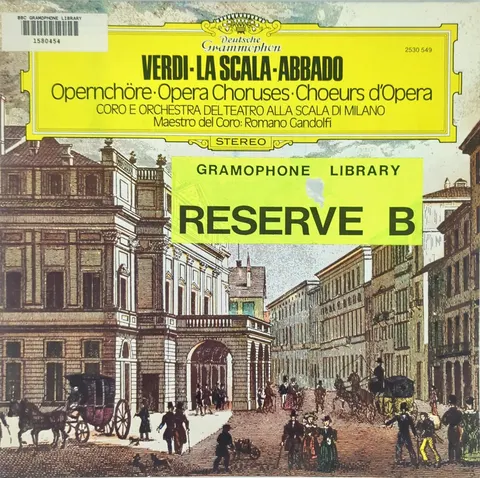 Claudio Abbado: Opera Choruses LP 2530549 Deutsche Grammophon EX