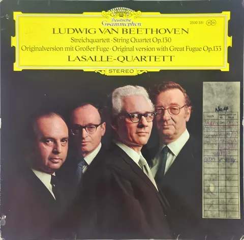 Lasalle-Quartett: Streichquartett: String Quartet Op.130 LP 2530351 Deutsche Grammophon EX