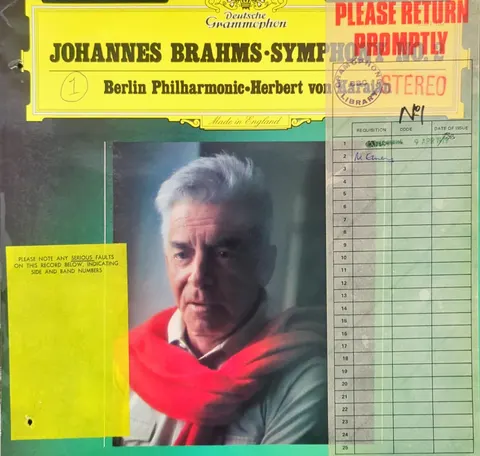 Herbert von Karajan: Johannes Brahms: Symphony No. 2 D-Dur Op. 73 LP 2531132 Deutsche Grammophon EX