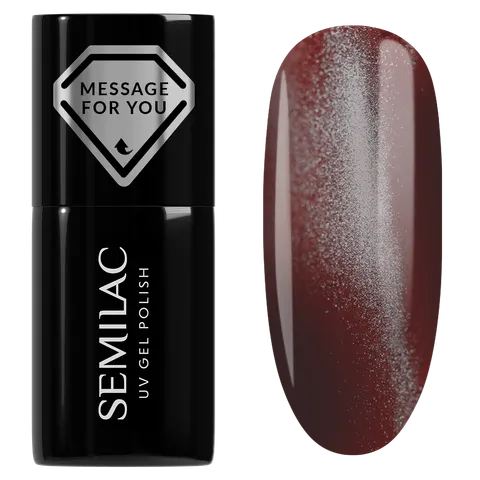 Semilac 738 Cherry Choco Jelly Gloss Lakier Hybrydowy 7ml