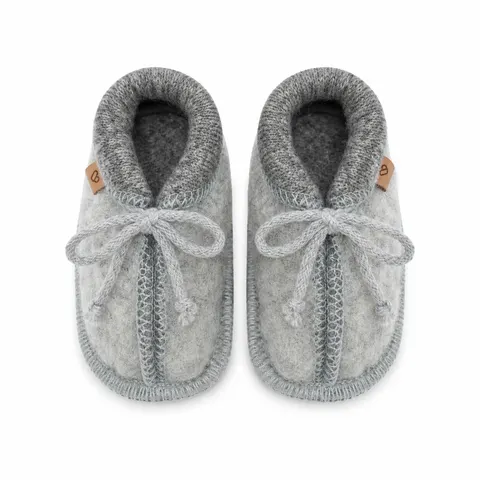 Buciki dziecięce wełniane Nevada - grey / Zaffiro