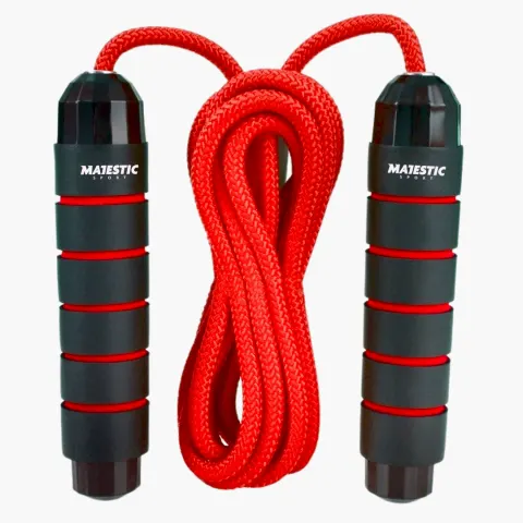 Skakanka sznurowa Majestic Sport 280 cm czerwona