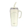Kubek termiczny ze słomką Majestic Sport Jelly 650 ml biały