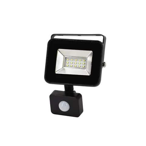 Naświetlacz Led Smd Lofot 10w 6000k 870lm Ip65 Czarny Cz. Pir