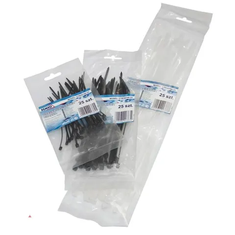 Opaska Zaciskowa 4.8*300 Czarna 100 Szt