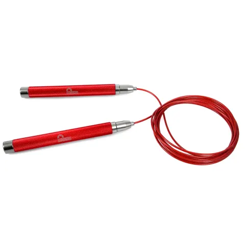 Skakanka stalowa Majestic Sport Self-Locking czerwona