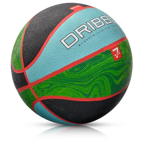 Piłka do koszykówki Meteor Dribble #7 niebiesko-zielona