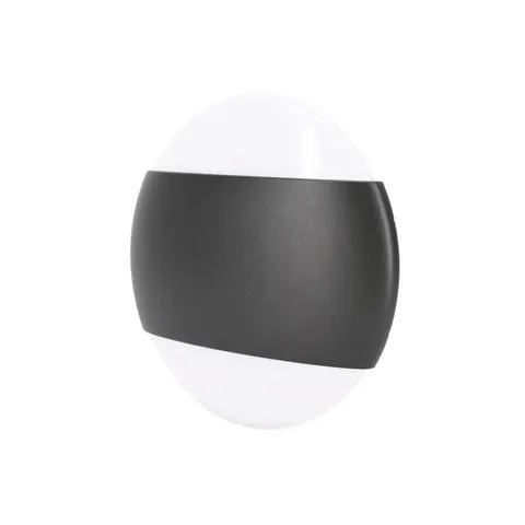 Oprawa Elewacyjna Valant 10w 4000k 850lm Ip65 160x56mm Okragła Grafit