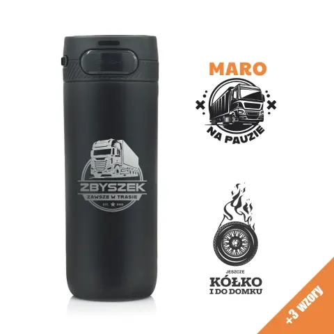 Kubek termiczny dla kierowcy Majestic Sport Nord 600 ml czarny