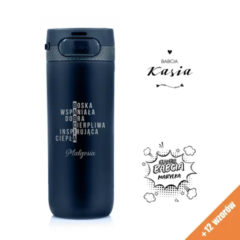 Kubek termiczny Majestic Sport Nord 600 ml niebieski - Dla Babci