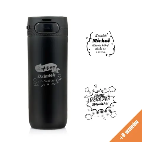 Kubek termiczny Majestic Sport Nord 600 ml czarny - Dla Dziadka