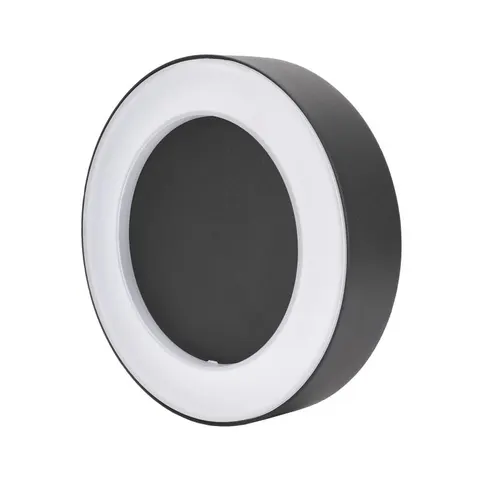 Oprawa Elewacyjna Valit 10w 3000k 800lm Ip65 200x45mm Okrągła Grafit