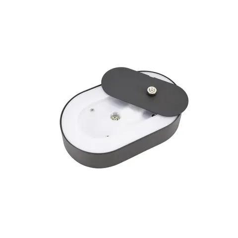 Oprawa Elewacyjna Valit 10w 3000k 800lm Ip65 203x45x123mm Owalna Grafit