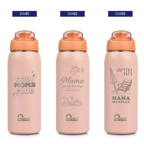 Butelka termiczna Majestic Sport Delta 750 ml różowa - Dla Mamy