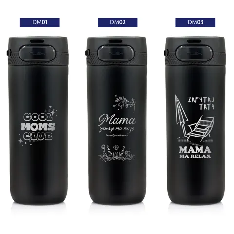 Kubek termiczny Majestic Sport Nord 600 ml czarny - Dla Mamy
