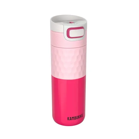 Kubek termiczny Kambukka Etna Grip 500 ml z inteligentną nakrętką 3 w 1 - Diva Pink