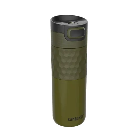Kubek termiczny Kambukka Etna Grip 500 ml z inteligentną nakrętką 3 w 1 - Khaki Warrior