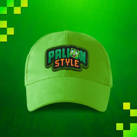 CZAPKA Z DASZKIEM ZIELONA - LOGO PALION