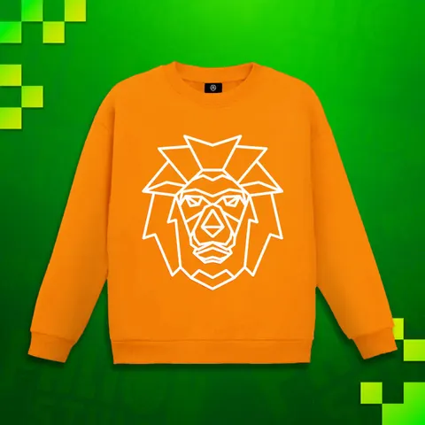 BLUZA KLASYCZNA POMARAŃCZOWA - LEW