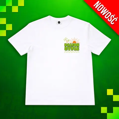 KOSZULKA OVERSIZE SUMMER VIBES PALION STYLE - BIAŁA