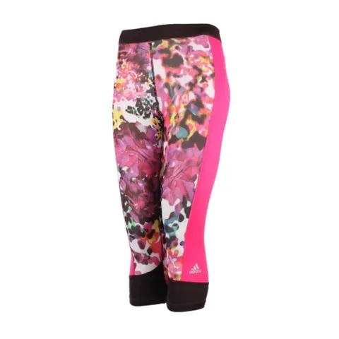 legginsy adidas Techfit Capri Floral 3/4 W AJ0534