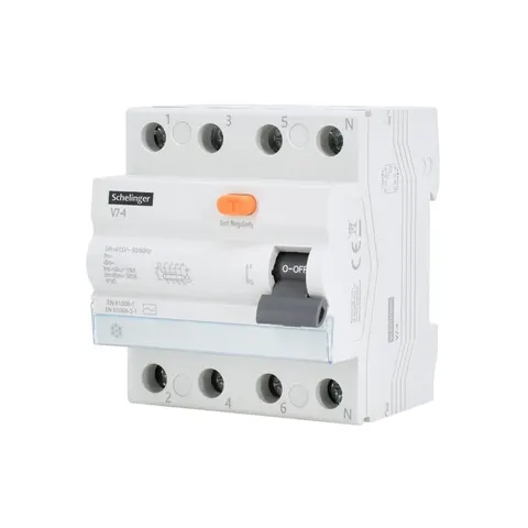 WYŁĄCZNIK RÓŻNICOWOPRĄDOWY AC 4P 40A 100mA SCHELINGER