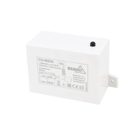 WYŁĄCZNIK ZMIERZCHOWY 2000W; B55-CO-WZ20, BEMKO