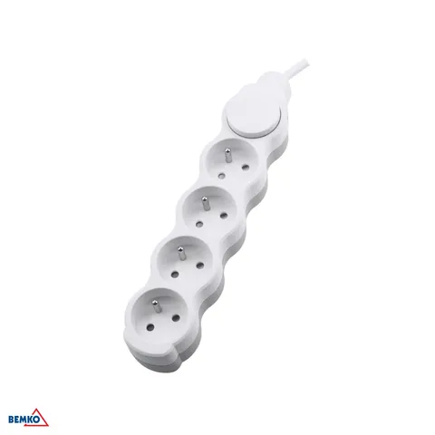 PRZEDŁUŻACZ NB 4X 2P+Z+WYŁ. 1.5MM X 5.0M; B05-NB4GW5M, BEMKO