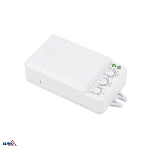 Czujnik Mikrofalowy 120w 360* Ip20 Prostokątny Biały 24vdc