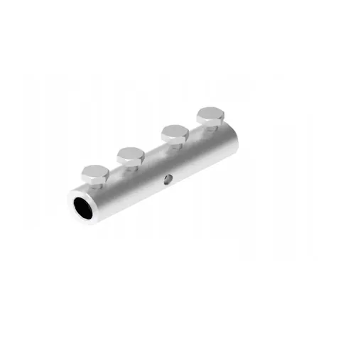 AN-01E/ALS/ Złącze przeletowe, tulejowe do drutu 4-śrubowe (stop aluminium); A921172 AN-KOM