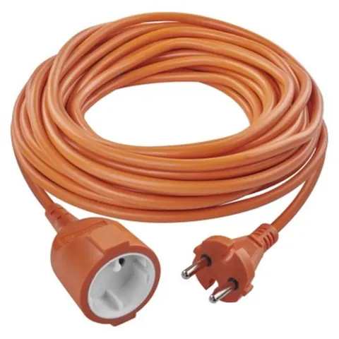 Przedłużacz 10 m / 1 gniazdo / pomarańczowy / PVC / 230 V / 1 mm2