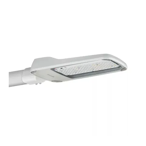 Oprawa drogowa uliczna LED 47W 6512lm Coreline, barwa swiatła neutralna biel 4000K, obudowa IP65 IK08 493x217x79mm szara, montaż na wysięgnik fi 42-60mm, BRP102 LED74/740 II DM; PHILIPS