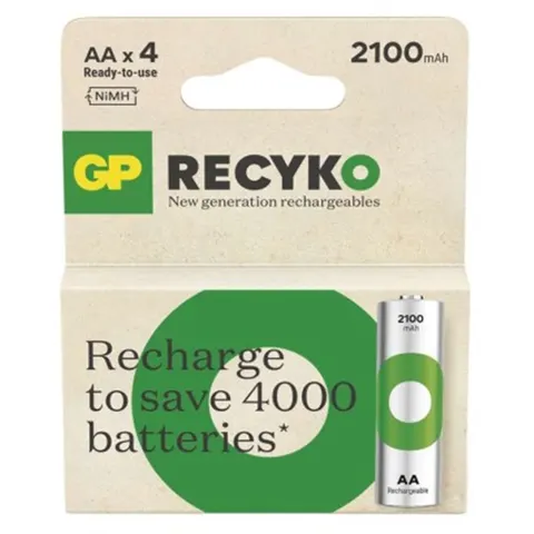 Akumulatorek ReCyko 2100 AA (HR6) 4PP /*MPP; B25214, GP BATTERIES