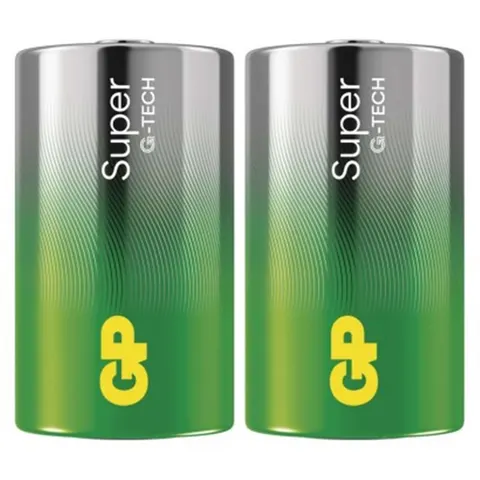 Bateria alkaliczna SUPER D (LR20) 2SH, 2szt; B01402, GP BATTERIES