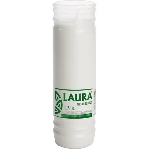 BISPOL LAURA Wkład do zniczy parafinowy L7 120 h, 1 szt