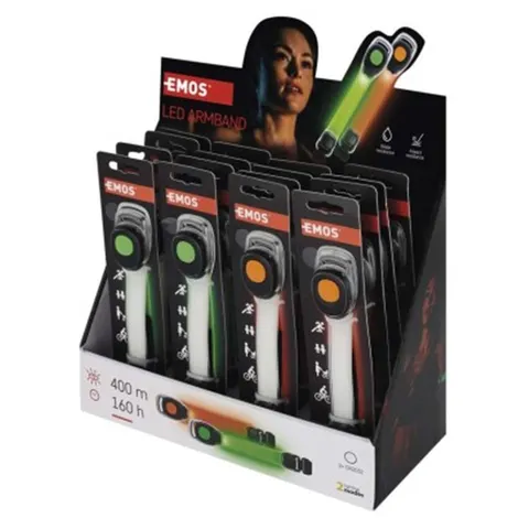 Opaska LED, 10 lm, 2× CR2032, 16 szt, display box