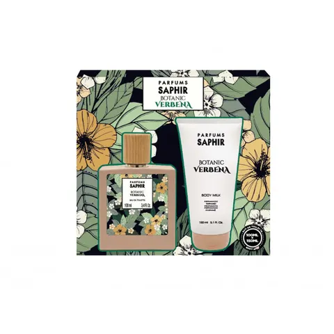 Saphir Botanic Verbena zestaw woda toaletowa spray 100ml + mleczko do ciała 150ml