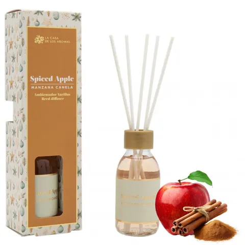 LA CASA DE LOS AROMAS X-MAS Patyczki zapachowe CYNAMON JABŁKO, 95 ml
