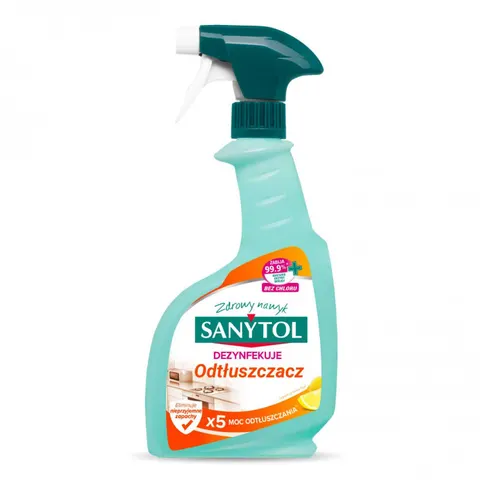 SANYTOL Spray do kuchni odtłuszczacz DEZYNFEKUJĄCY, 500 ml