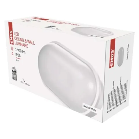 Oprawa kanałowa LED QARI owal 20W IP65 neutralna biel