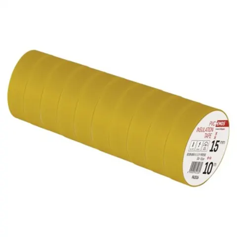 Taśma izolacyjna PVC 15mm / 10m żółta