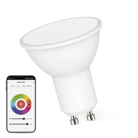 GoSmart Żarówka LED MR16 / GU10 / 4,8 W (35 W) / 400 lm / RGB / ściemnialna / WiFi
