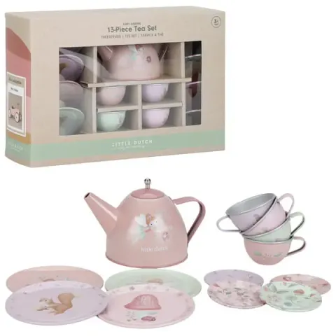 Zestaw metalowy do herbaty Fairy Garden Little Dutch