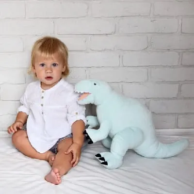 Pluszowy Dinozaur miętowy rozmiar L Melootka