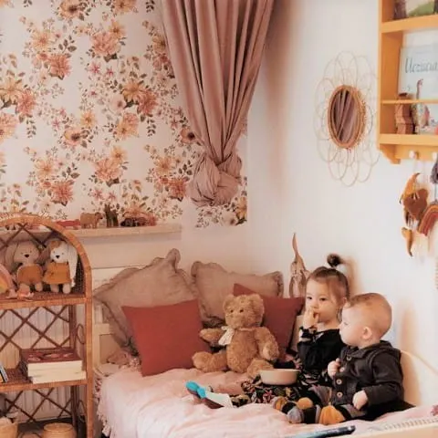 Tapeta dziecięca English Garden Kwiaty