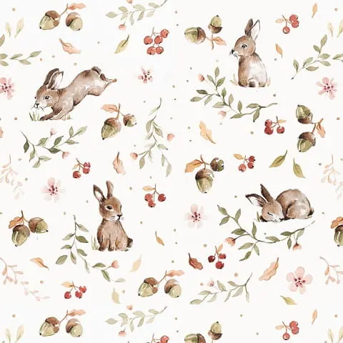 Tapeta dziecięca Happy Rabbits Króliki