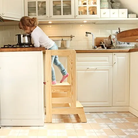 Kitchen Helper Pomocnik Kuchenny dla Dziecka Naturalny